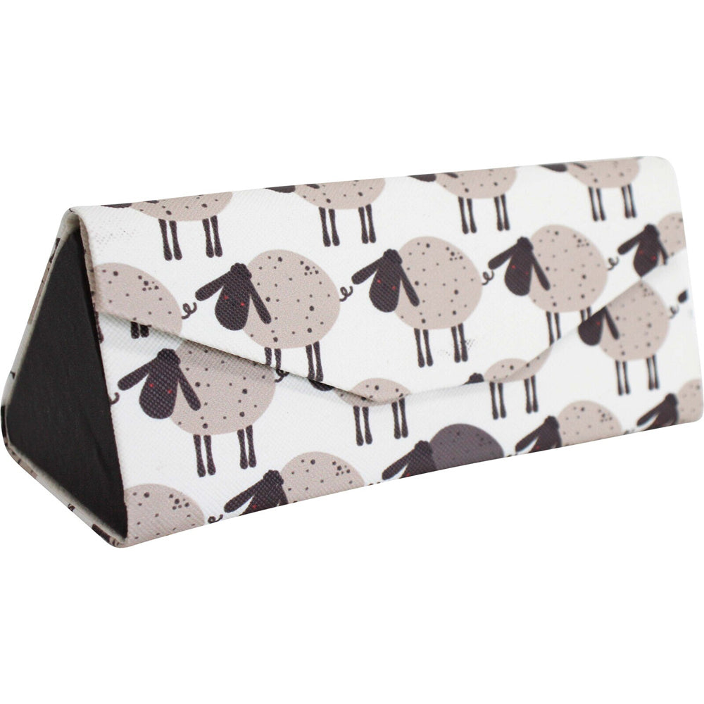 LVD Sheep PU/Cardboard 16cm Eye-Glasses Case Sunglasses Storage Box Triangle