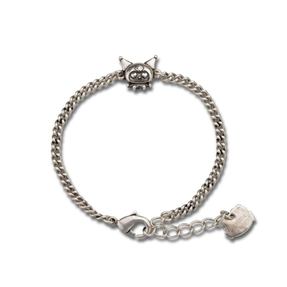 Couture Kingdom Sanrio Kuromi Oxidised Bracelet Accessory 210mm Large Silver