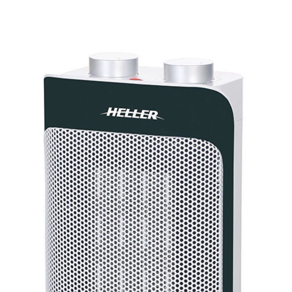 Heller 2000W Electric Portable Ceramic Automatic Oscillating Fan Heater — image 2