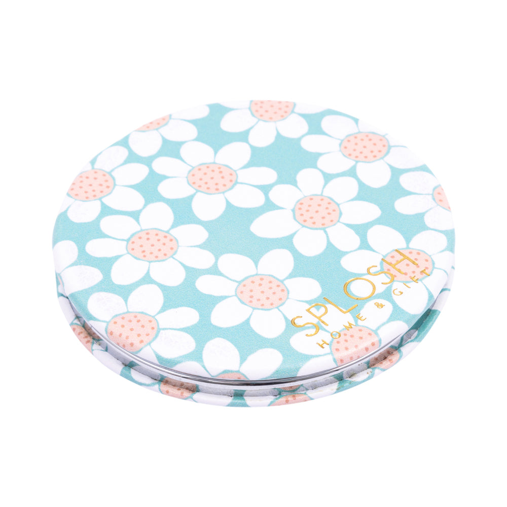 Splosh Handbag Accessories Compact Makeup/Cosmetic Mirror Dual 7cm Round Daisy — image 3