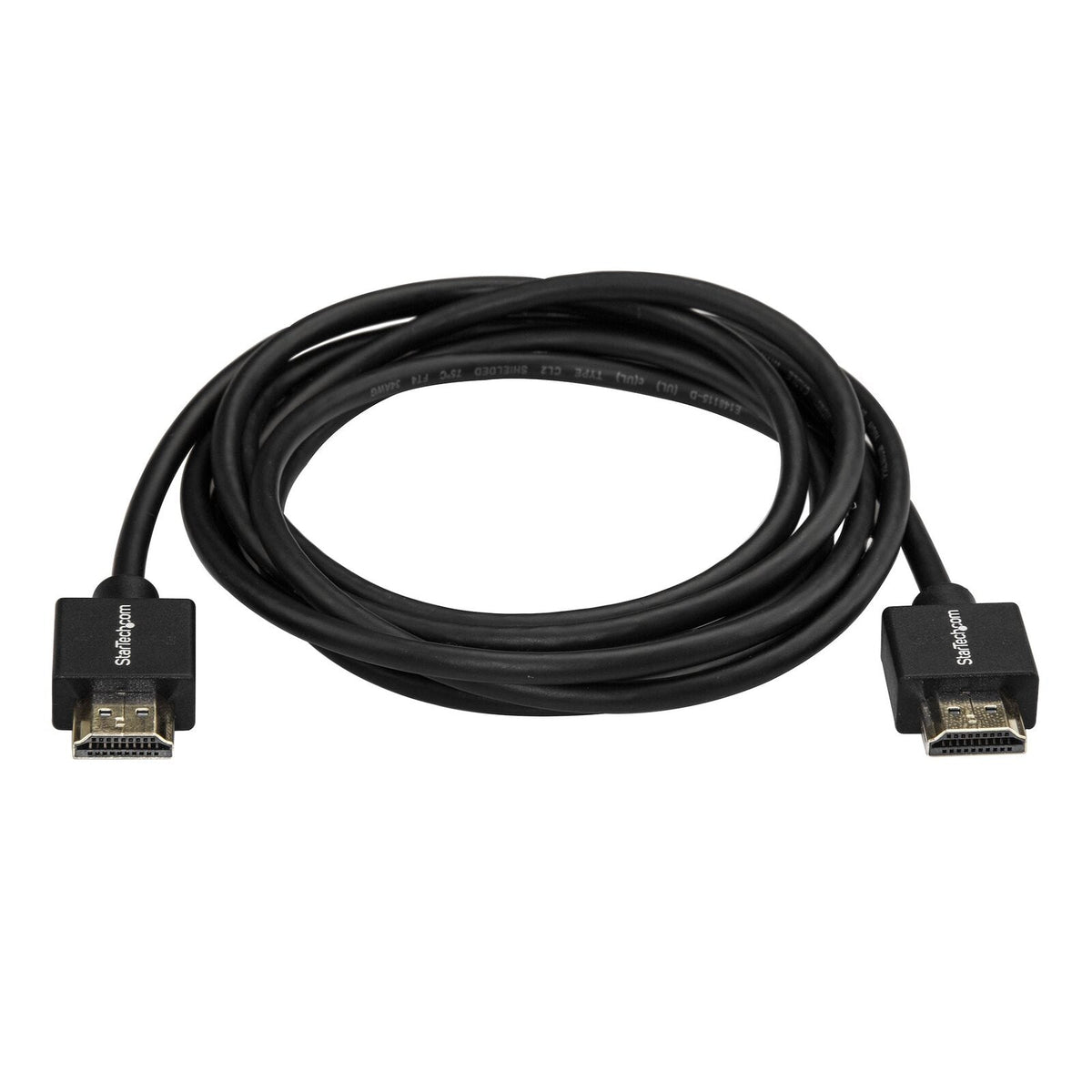 Star Tech 2M 4K HDR10 Premium Male/Male HDMI 2.0 Cable w/ Gripping for TV Black — image 2