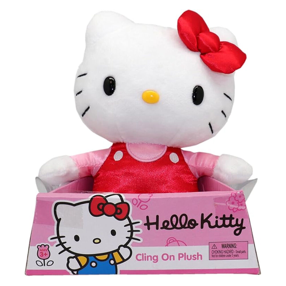 Hello Kitty 8 Suction Cup Soft Plush Cling Toy Car Rear Window Decor 20cm 3y+