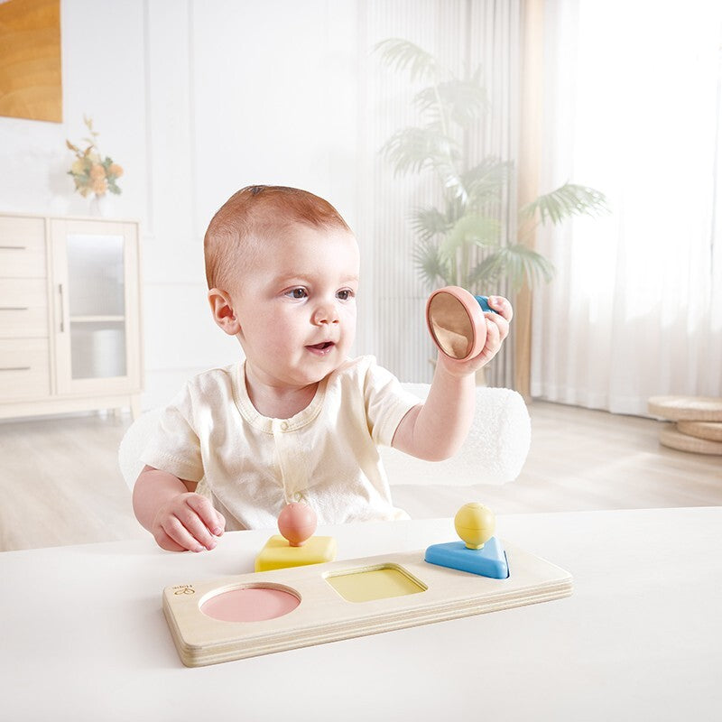 Hape Montessori Mirror Shape/Colour Puzzle Baby/Infant Activity Gift Toy 10M+ — image 2