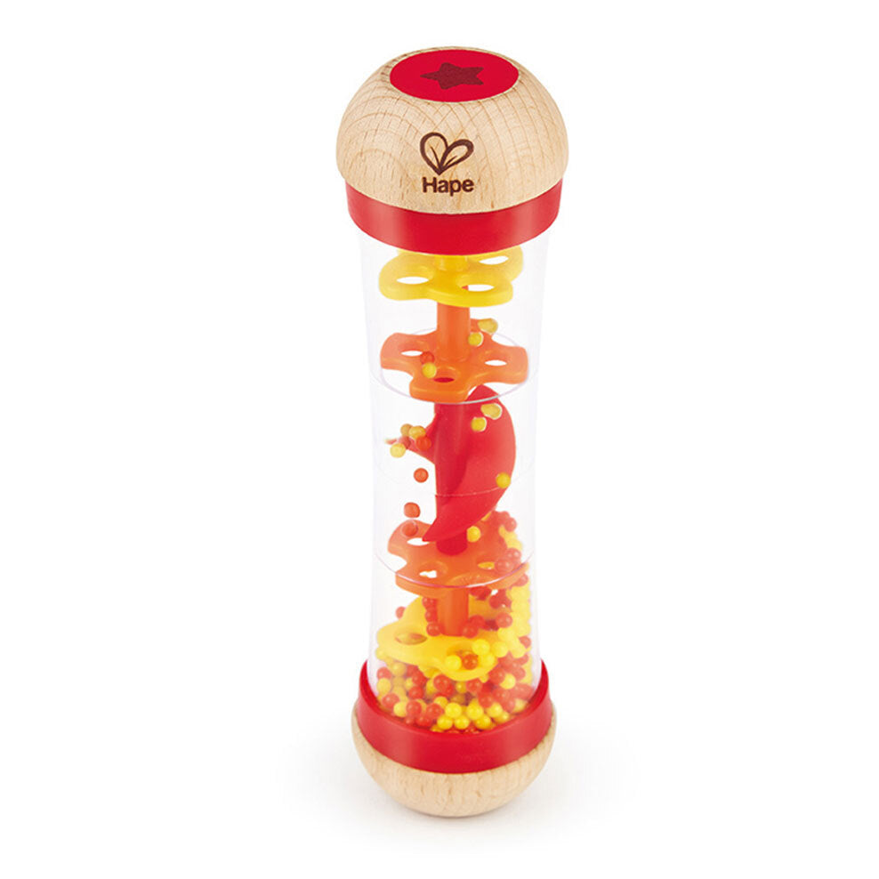 Hape Beaded Raindrops Infant/Baby 20cm Rattle Educational/Activity Toy 0m+ — Red