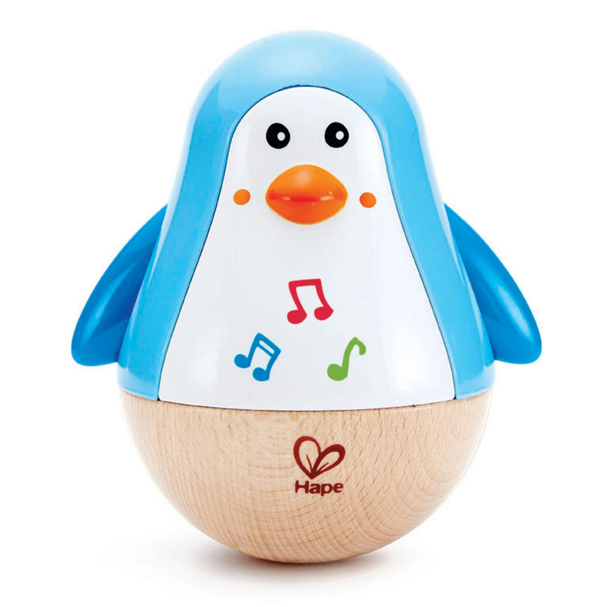 Hape Penguin Musical Wobbler Music Educational Kids/Baby Wooden Toy/Play 12m+ — image 2