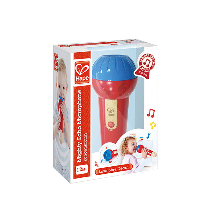Hape 24cm 12m+ Toddlers/Kids Mighty Echo Microphone Red Musical Instruments Toys — image 2