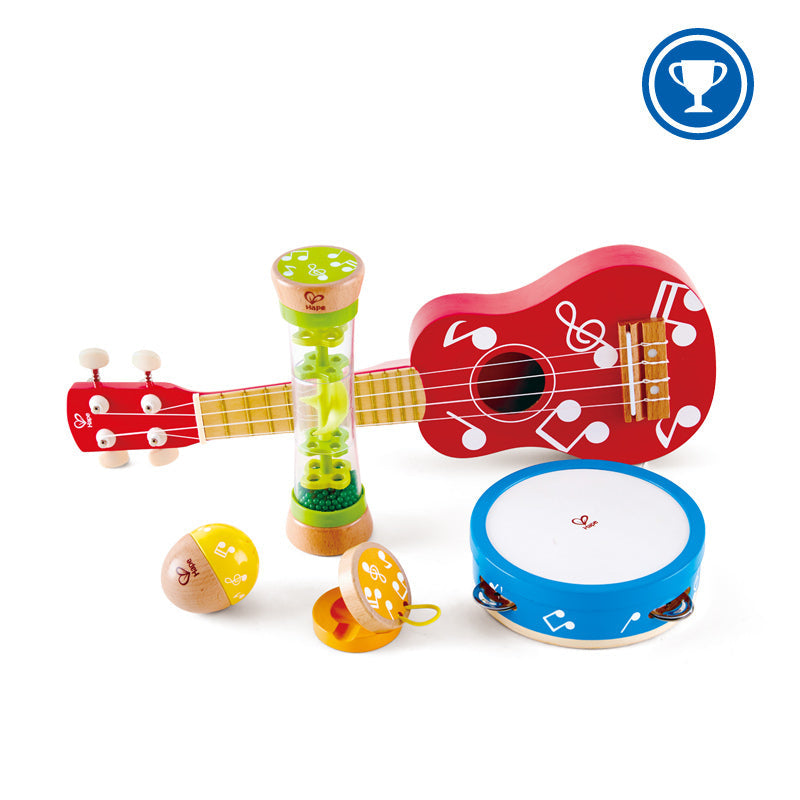 Hape Mini Band Set Kids/Children Wooden Musical Instruments Music Toy 3y+ (5 Pieces) — image 2