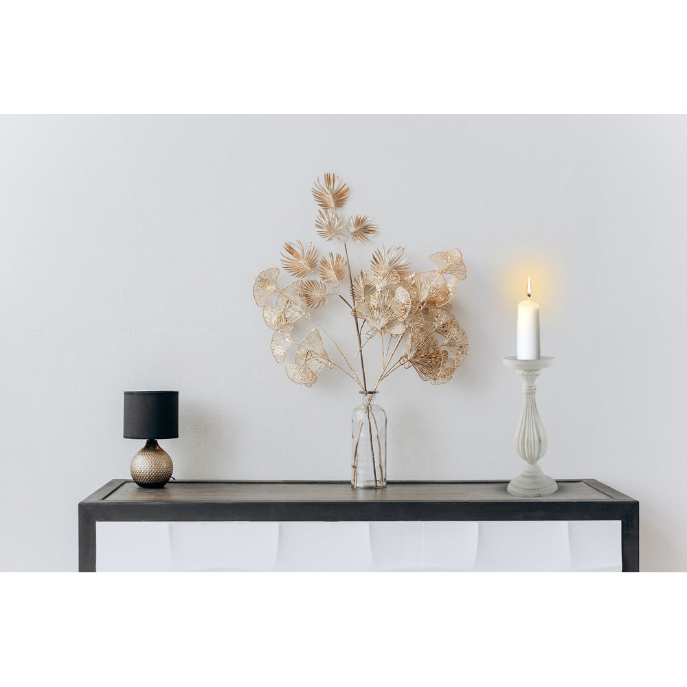 Maine & Crawford Harlen 28x10cm Wooden Candle Holder Stand Home Decor White — image 2