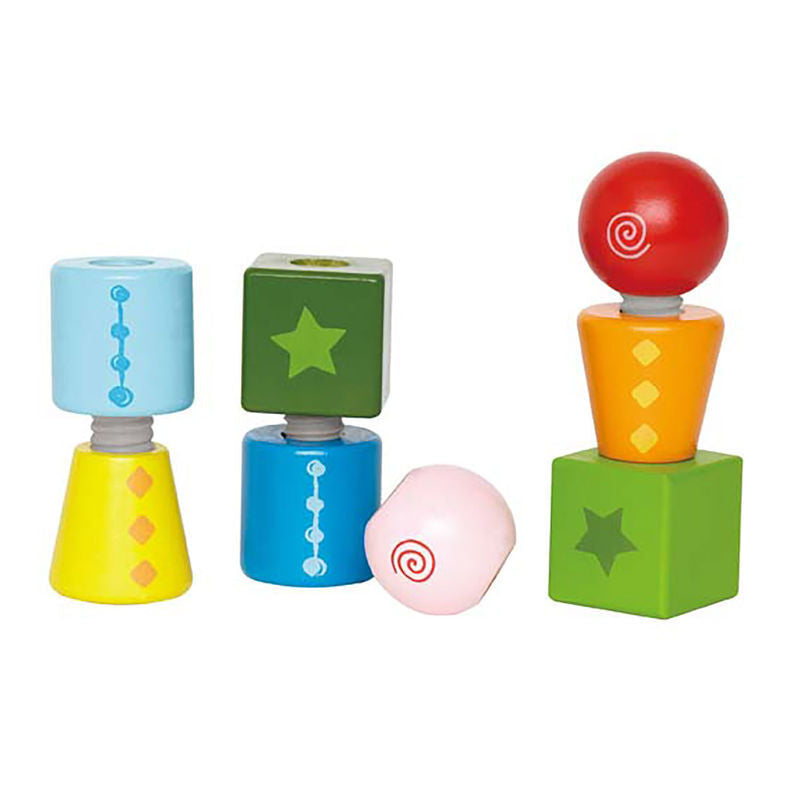 Hape Twist & Turnables Kids 2y+ Sorting Educational Learning Wooden Toy (8 Pieces) — image 2