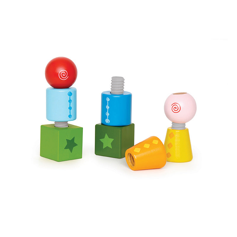 Hape Twist & Turnables Kids 2y+ Sorting Educational Learning Wooden Toy (8 Pieces)