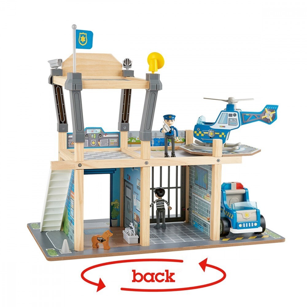 Hape Metro Police Dept Station Jail/Cell Playset Kids/Toddler Pretend Toy 3+ — image 8
