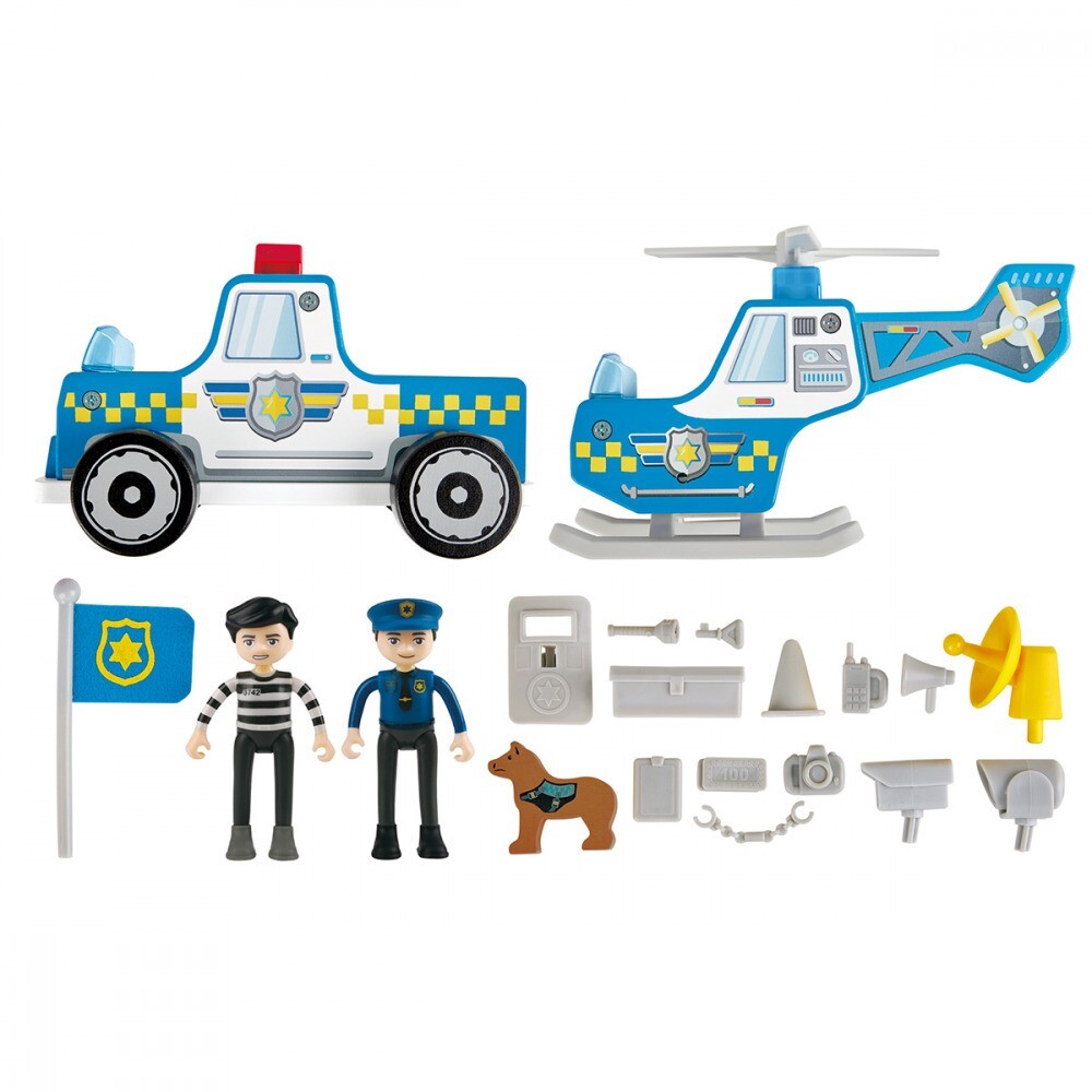 Hape Metro Police Dept Station Jail/Cell Playset Kids/Toddler Pretend Toy 3+ — image 6