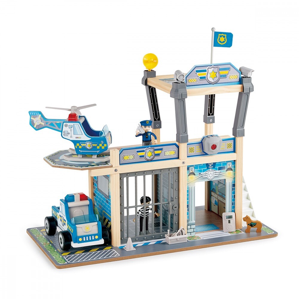 Hape Metro Police Dept Station Jail/Cell Playset Kids/Toddler Pretend Toy 3+ — image 9