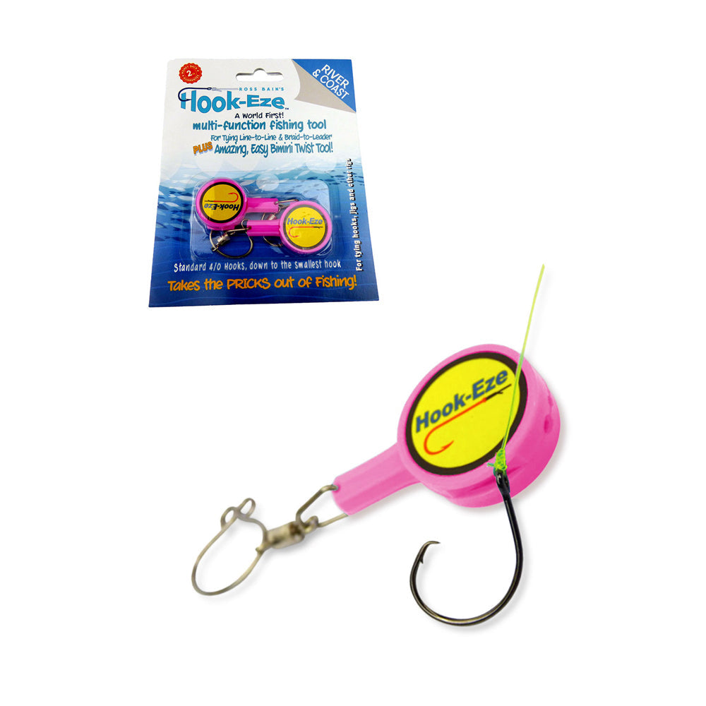 Hookeze Fishing Knot Tying Tool/Quick Hook/Rigs Line Standard Pink (2 Pieces) — image 2