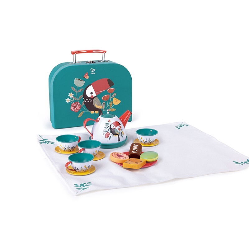 Hape Tea Time Playset Food/Drink Pretend Play Kids/Children Activity Toy 3+