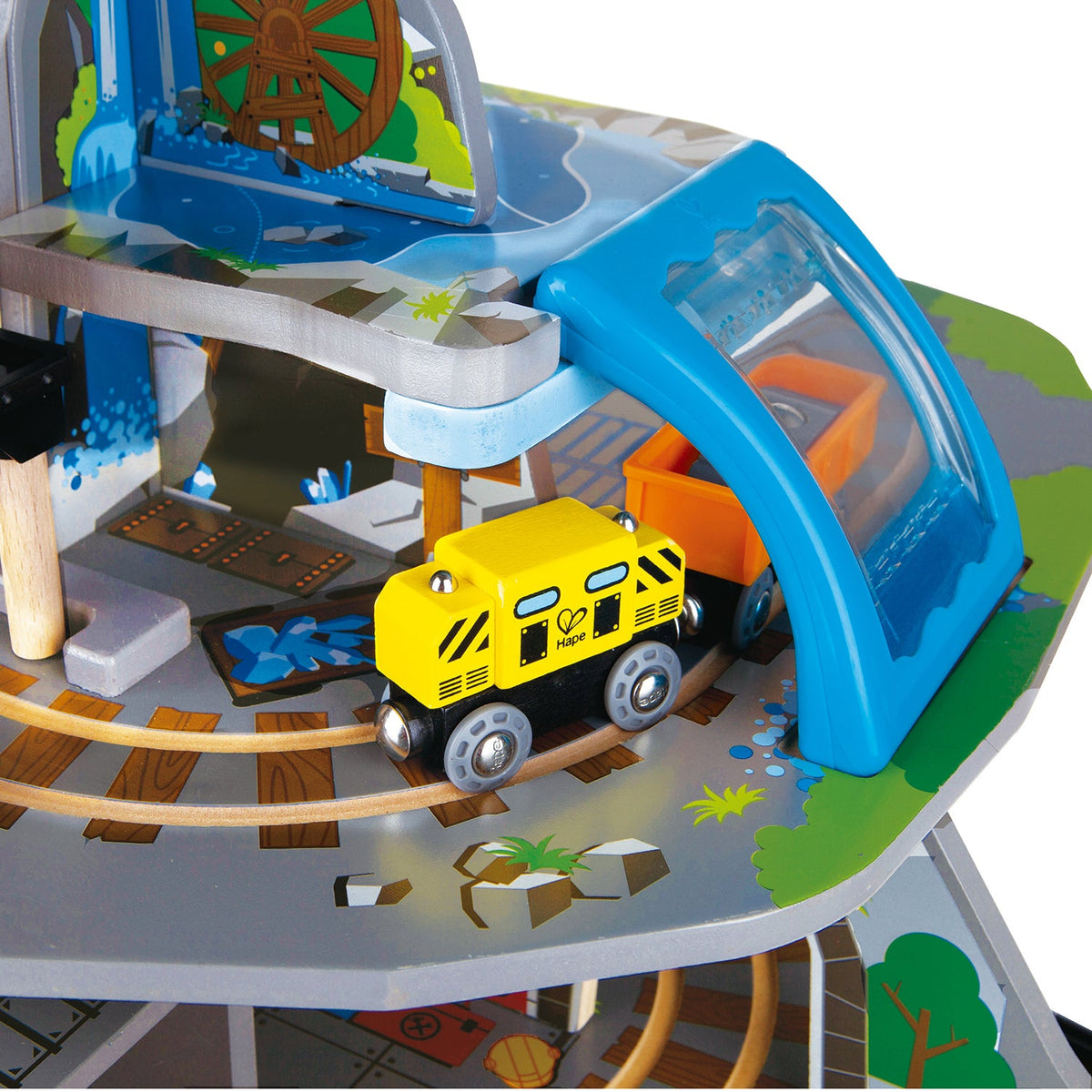 Hape 92cm Mighty Mountain Mine Set w/Train Rail Kids/Toddler 3y+ Play Wooden Toy — image 10