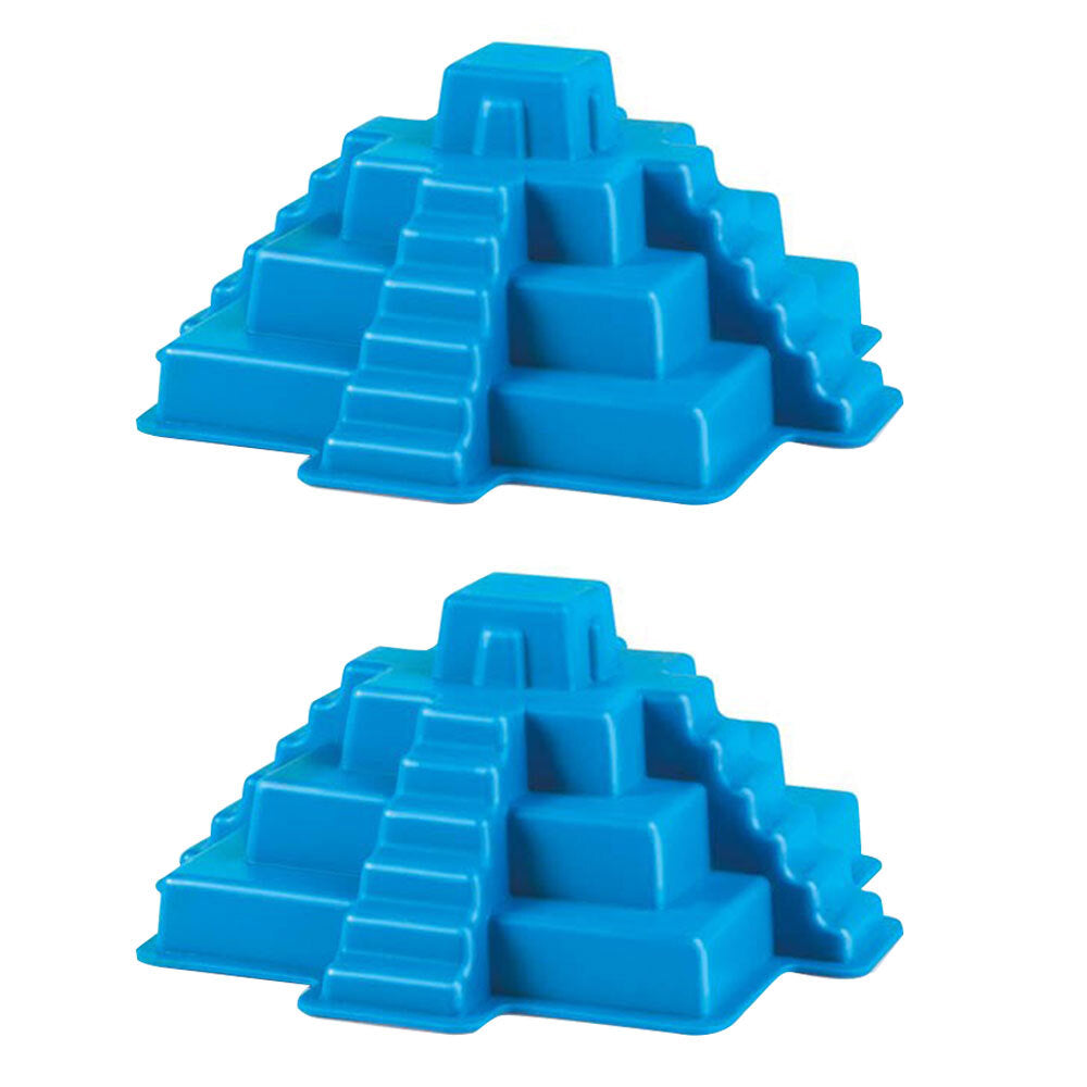 Hape Sand Mould Outdoor Fun Activity Kids/Toddler Play Toy 18m+ Mayan Pyramid (2 Pack)