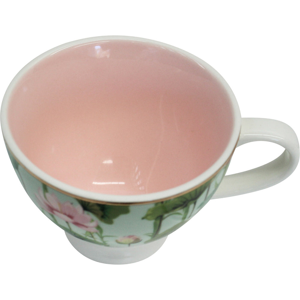 LVD Pink Lily Porcelain 13.5cm Coffee/Tea Cup w/ Handle Round Drink Mug Tableware — image 2