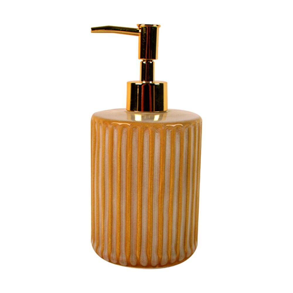 Maine & Crawford Inko 19x9cm Bathroom Ceramic Liquid Soap Dispenser Bottle Cream