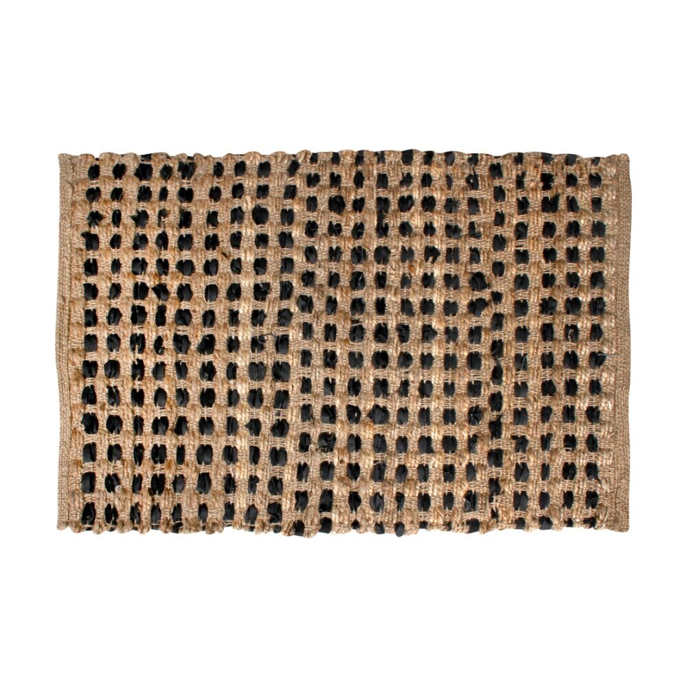 Maine & Crawford Himalayan 90x60cm Jute Suede Floor Rug Home Carpet Natural
