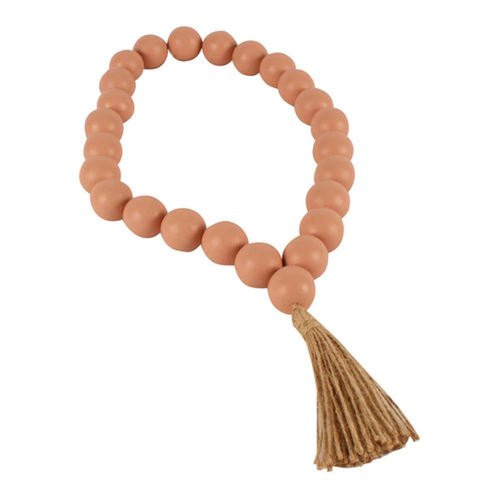 Maine & Crawford Ivelle 3cm Garland Jumbo Beads/Tassel Hanging Home Decor Pink