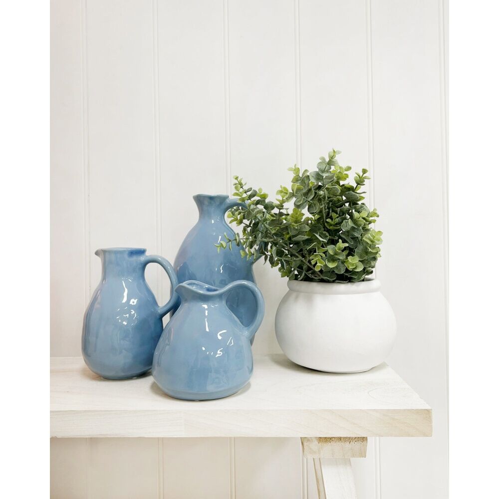 Maine & Crawford Caelin 30x16cm Lekyths Porcelain Vase Home Decor Baby Blue