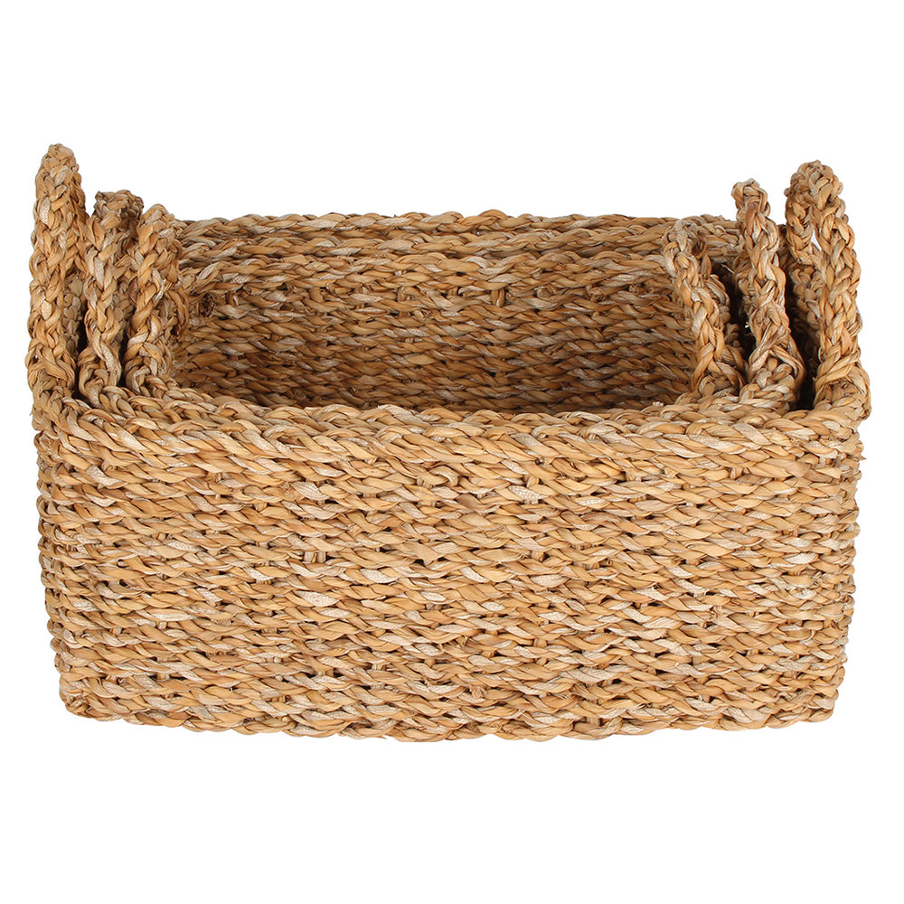 Maine & Crawford Bondi 20/23/27cm Seagrass Rectangle Kitchen Basket Storage (3 Pieces) — image 3