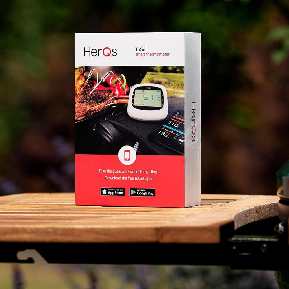 Herqs EasyBBQ Pro Smart Wireless Meat/Grill BBQ Thermometer Bluetooth White — image 2
