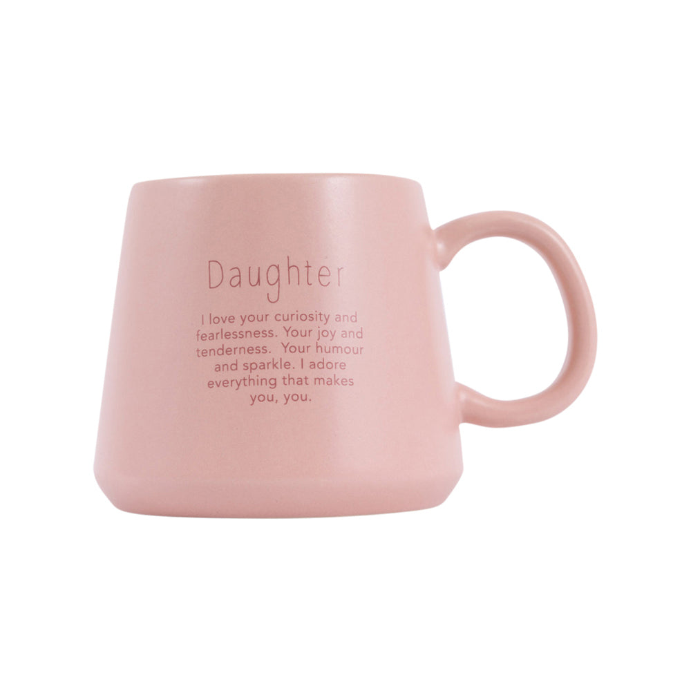 Splosh Heartfelt Daughter 440ml Stoneware Mug Coffee/Tea/Milk Drinking Cup Pink — image 2