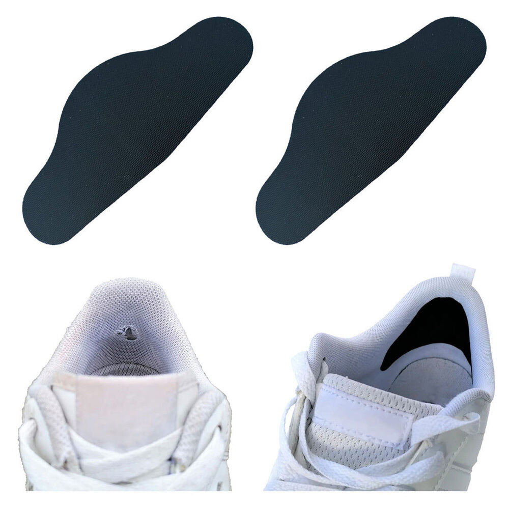 Trainer Armour Summit Heel Hole Preventer Sports Shoe Feet Support Black (2 Pieces)