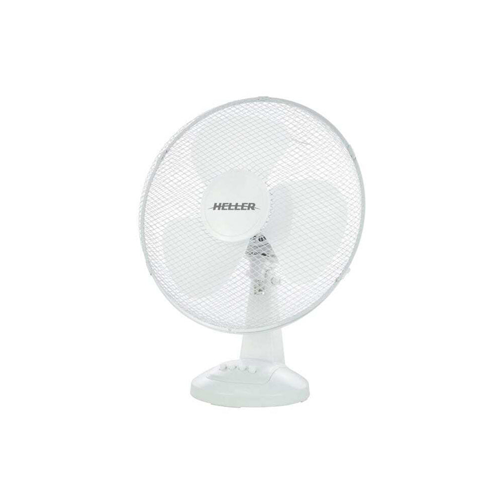Heller 40cm Adjustable Cooling Air Home/Office Desk Tilting Fan 40W - White