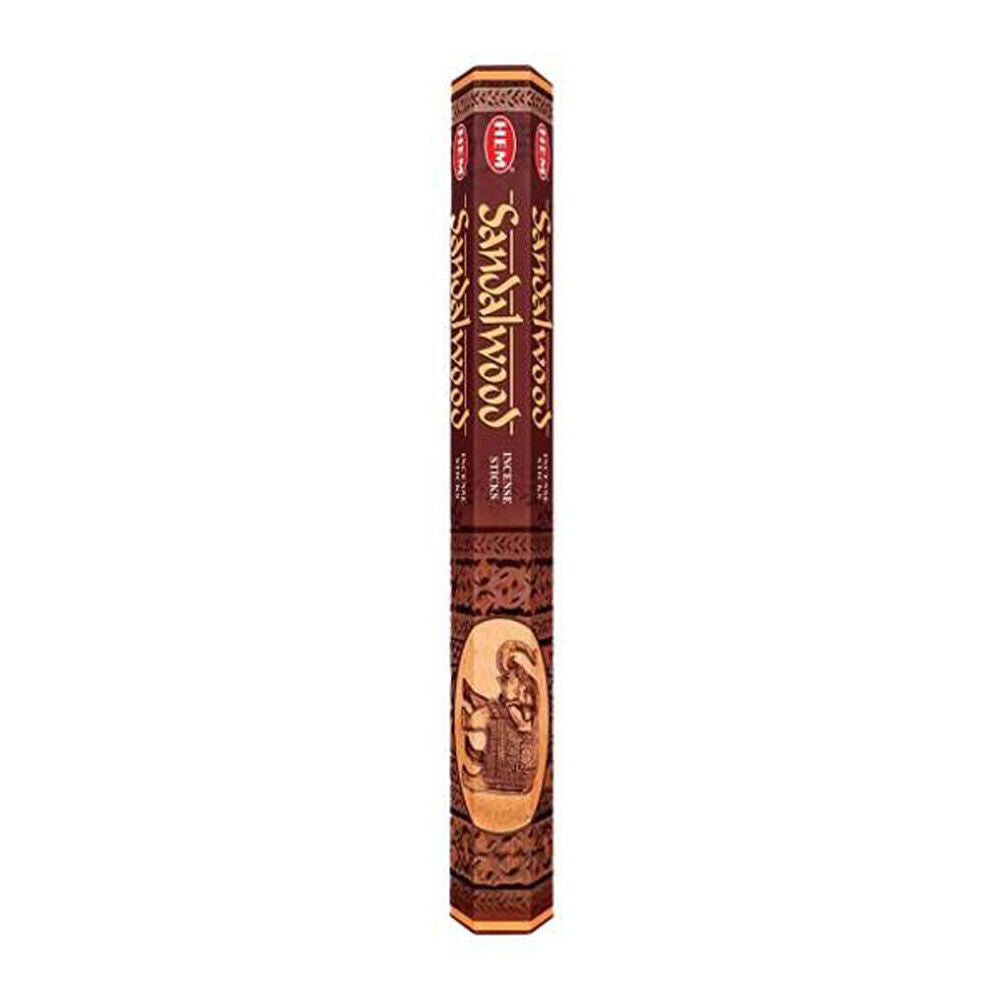 Hem Hexa Sandalwood Scent Incense Sticks Meditation Fragrance (20 Pieces)