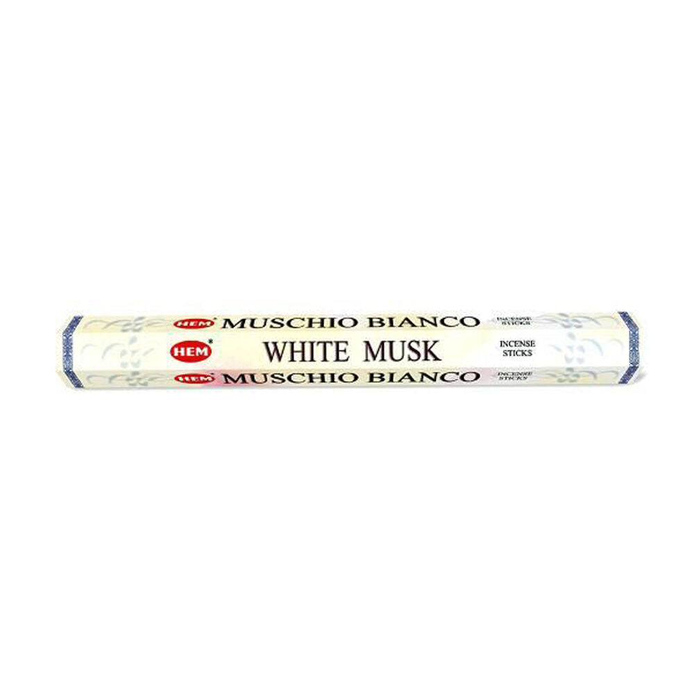Hem 20pc HEM Hexa White Musk Scent Incense Sticks Meditation Fragrance (6 Pack) — image 2
