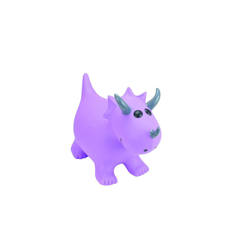 Happy Hopperz Kids/Childrens Bouncy Toy Ride On Purple Triceratops 12m+