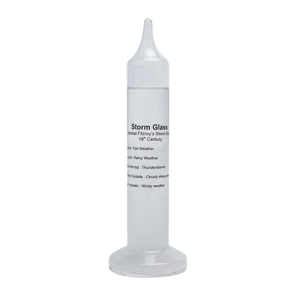 Geek Culture Fitzroy's Storm Glass Miniature Weather Rain Forecasting Device