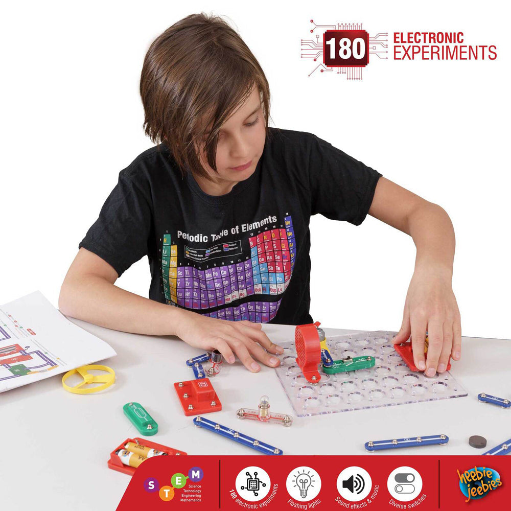 Heebie Jeebies Clip Circuit Advanced Lab 180 Electronic Kids Experiments Kit 7y+ — image 6