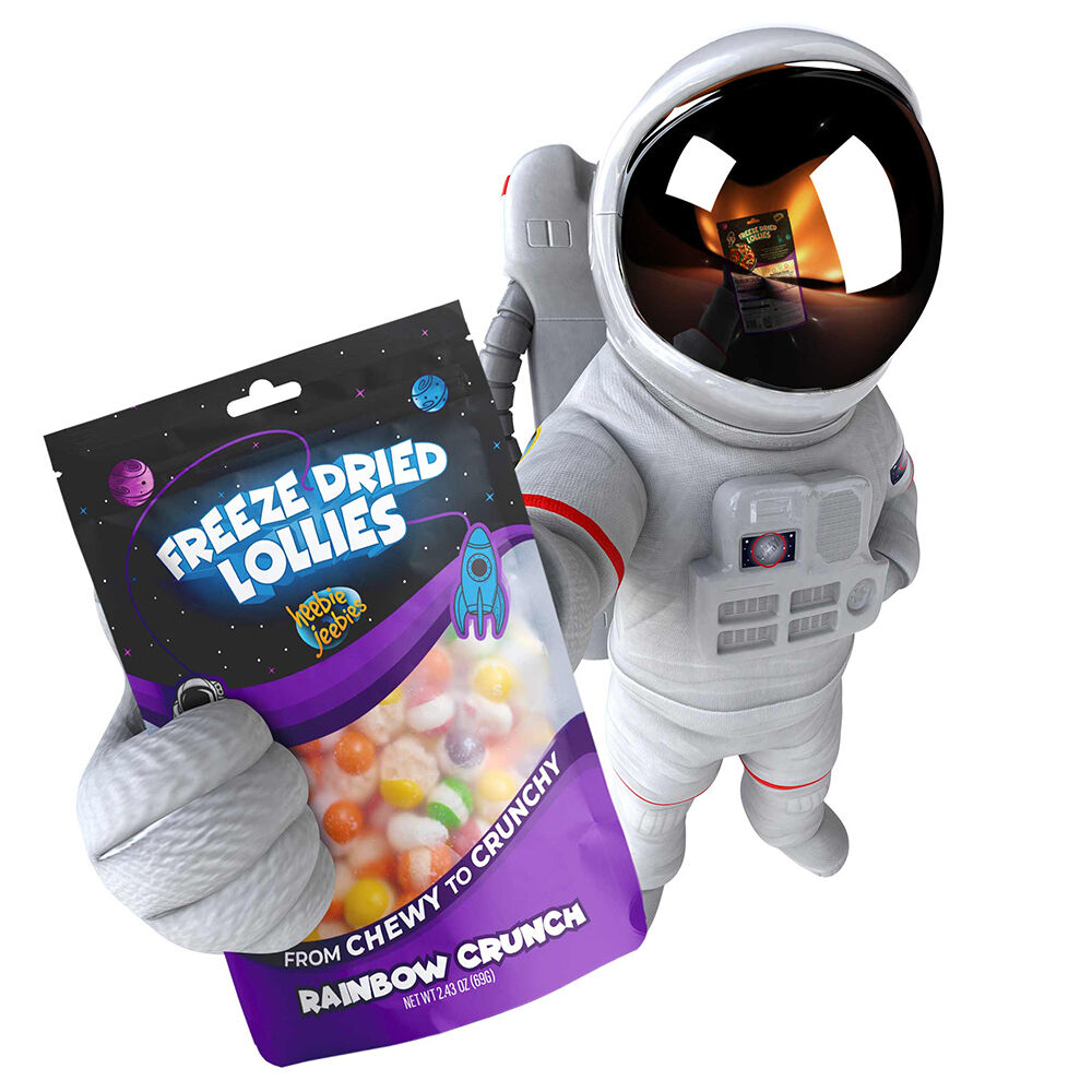 Heebie Jeebies 69g Freeze Dried Rainbow Crunch Lollies Candy Sweet Confectionery — image 3