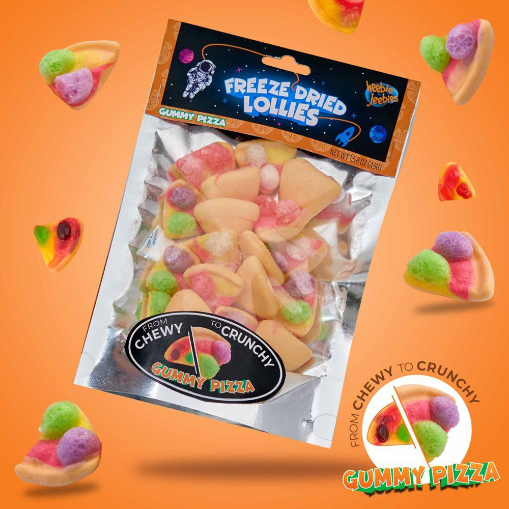 Heebie Jeebies 30g Freeze Dried Lollies Gummy Pizza Candy Sweet Confectionery — image 5