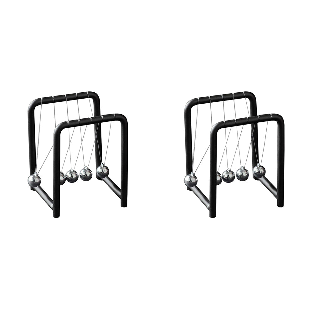 Geek Culture Newton's Cradle Balls Science Toy Home/Office Desk Accessory 9cm (2 Pack)