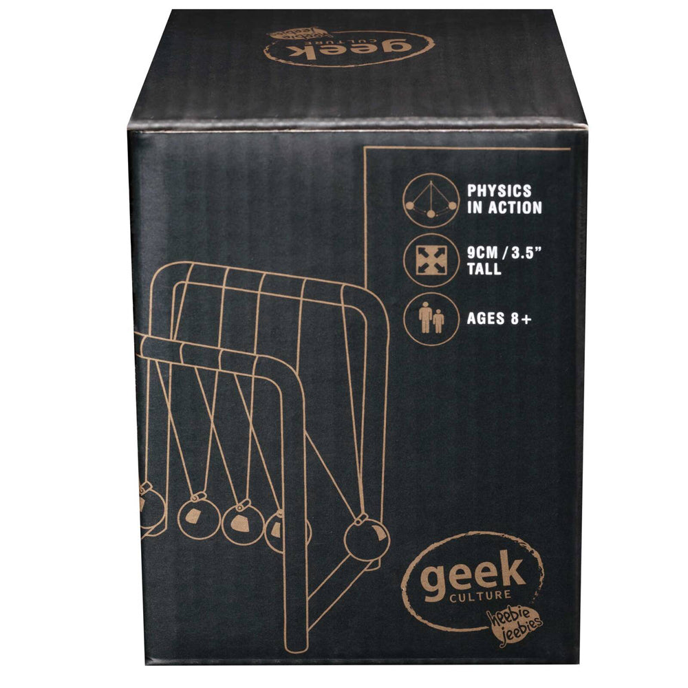 Geek Culture Newton's Cradle Balls Science Toy Home/Office Desk Accessory 9cm (2 Pack) — image 5
