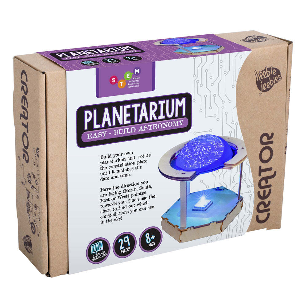 Heebie Jeebies Creator Planetarium Children's Science Wooden Toy Set 8+ (29 Pieces)