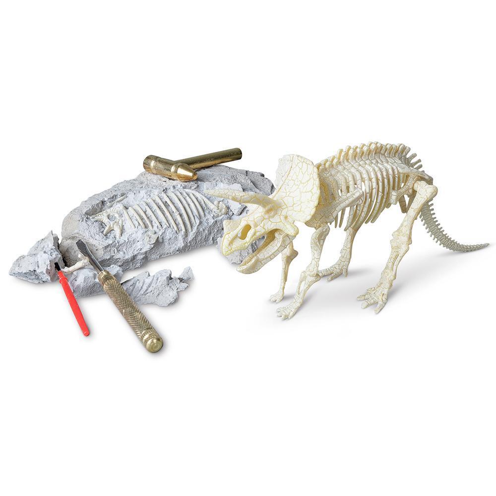 Heebie Jeebies Paleontology Kit Kids Science Toy Triceratops Fossil Set 5+ — image 4