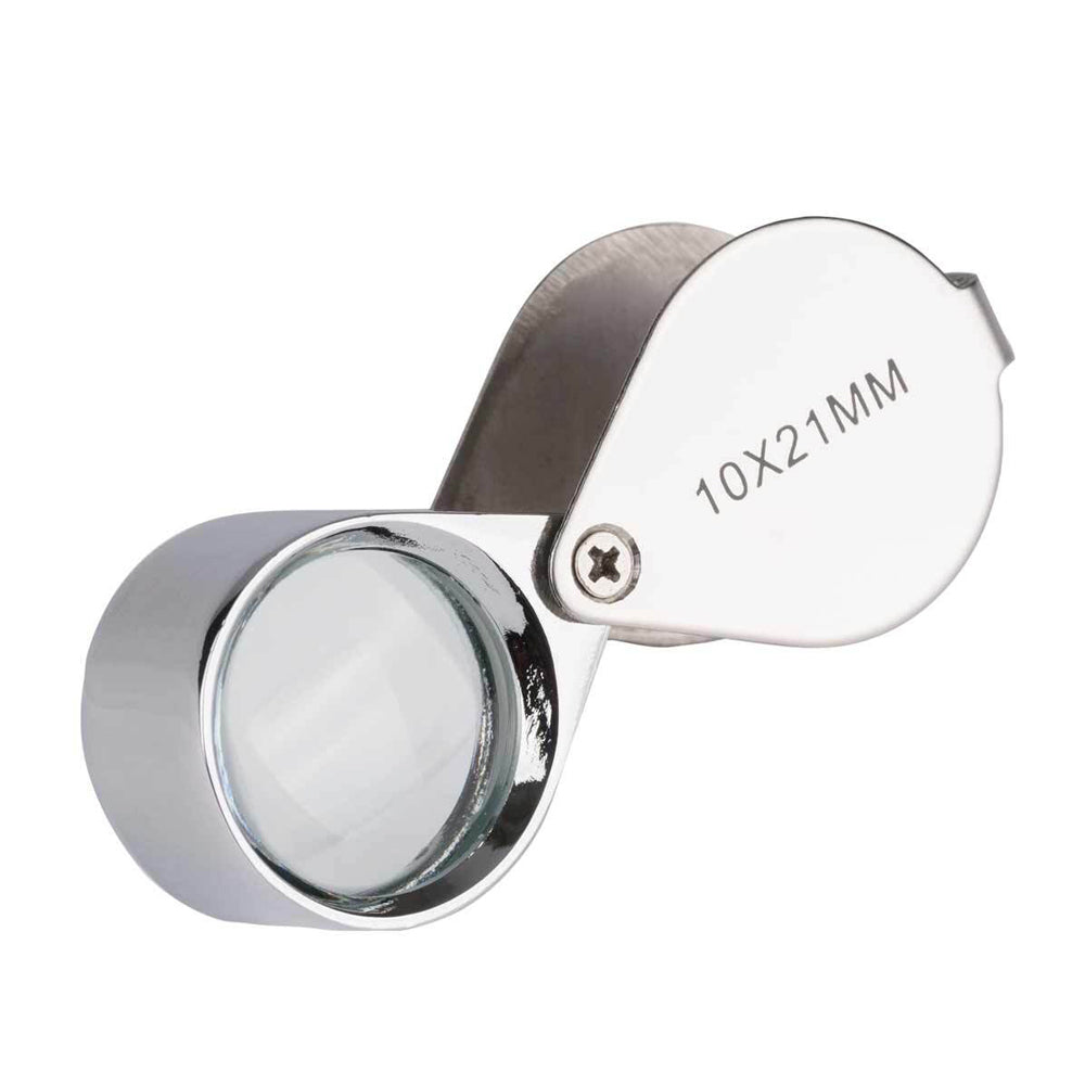 Heebie Jeebies Stainless Steel Mini Pocket Field 10x Outdoor Magnifier w/Box 2cm — image 4