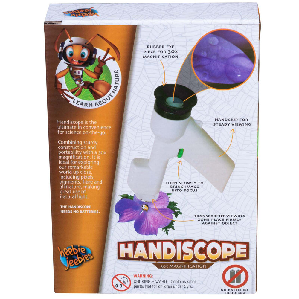 Heebie Jeebies HandiScope Hand Microscope 30x Magnification Educational Toy 5y+ — image 3