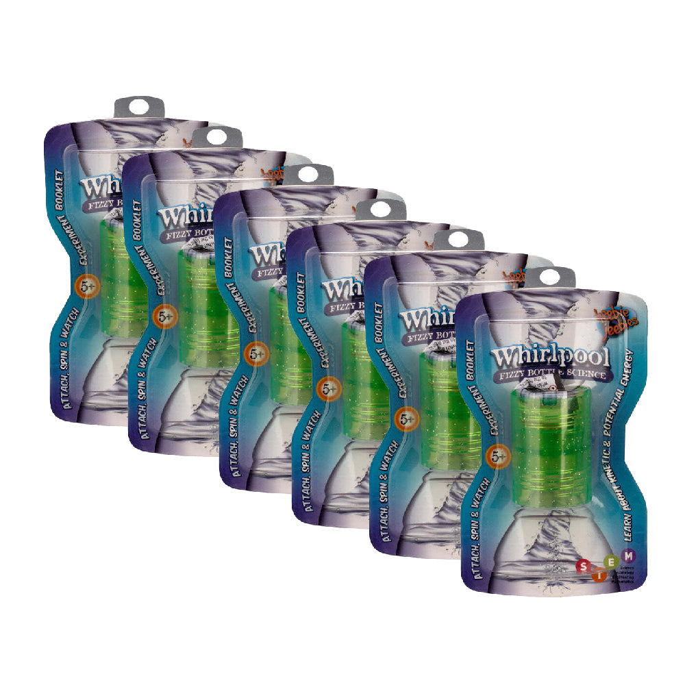 Heebie Jeebies Pocket Money Science Whirlpool Bottle Vortex Valve Toy Asst (6 Pack)
