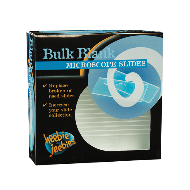 Heebie Jeebies Microscope Accessories Bulk Blank Slides Science/Educational 8+