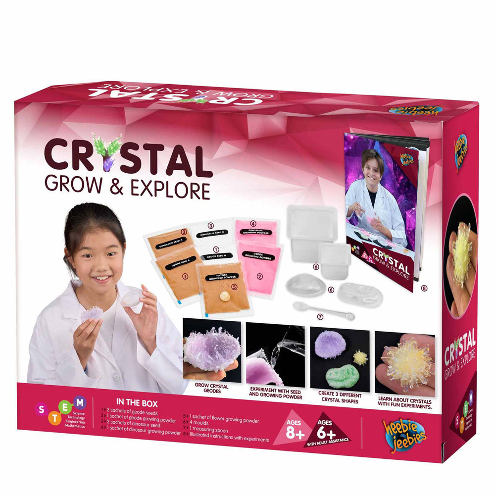 Heebie Jeebies Crystal Grow & Explore Science Experiment Kids STEM Toy Kit 8+