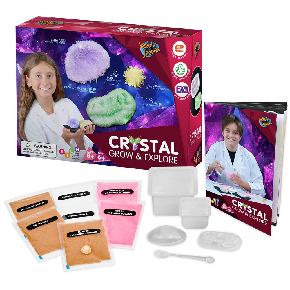Heebie Jeebies Crystal Grow & Explore Science Experiment Kids STEM Toy Kit 8+ — image 2