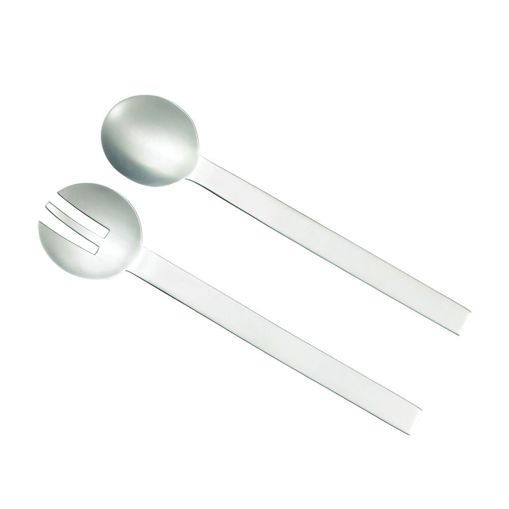 Essen 2pc Essen Silver Salad Serve Set 29cm Spoon Fork Stainless Steel Serveware (2 Pack) — image 2