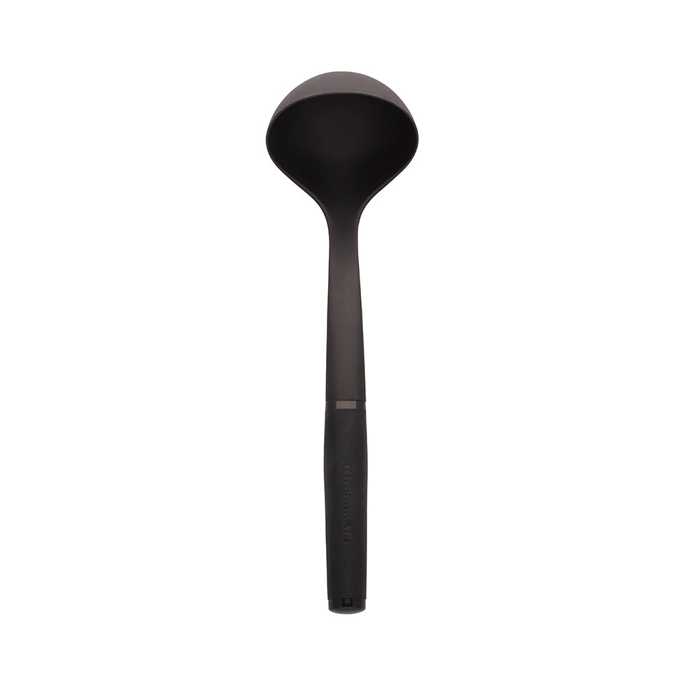 Kitchenaid Nylon Soft Touch 31cm Ladle Cooking Utensil Heat Resistant Black